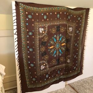 Beach wrap / shawl  size 57” square